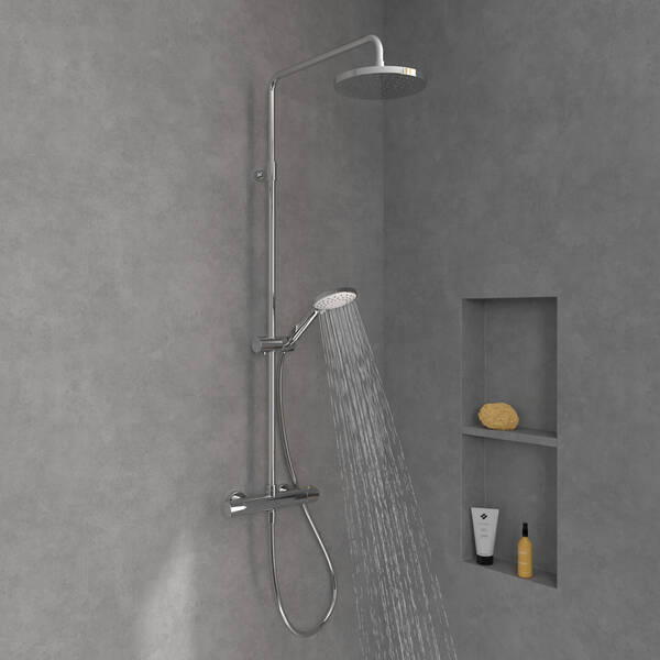 TVS10900200061/TVS109002UK061  Universal Showers  Душова система з термостатом, хром — фото 10