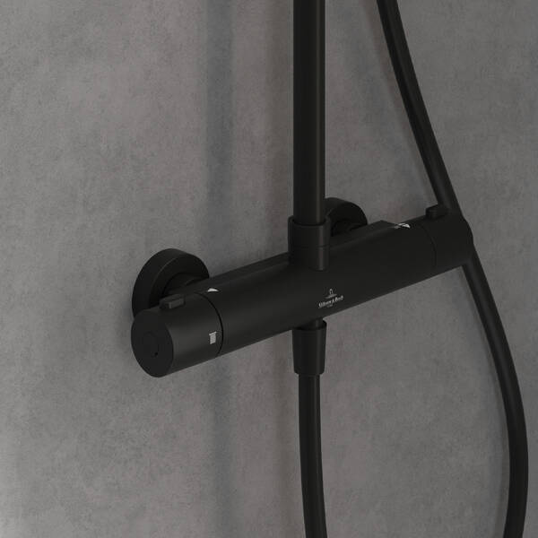 TVS109002000K5 Universal Showers  Душова система з термостатом, матовий чорний — фото 4