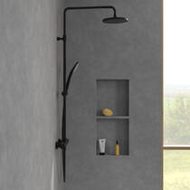 Душова система з термостатом Villeroy & Boch Universal Showers TVS109002000K5 чорний матовий, фото №6