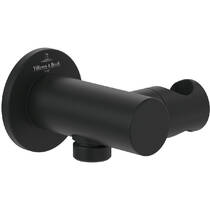 Шлангове підключення Villeroy & Boch Universal Showers TVC000462000K5 з тримачем ручного душу, чорний матовий, фото №2