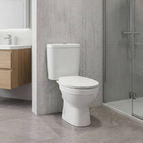 Унітаз-компакт Primera Carlos PC001C010W з кришкою soft-close, білий, фото №1