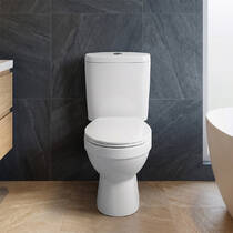 Унітаз-компакт Primera Carlos PC001C010W з кришкою soft-close, білий, фото №4