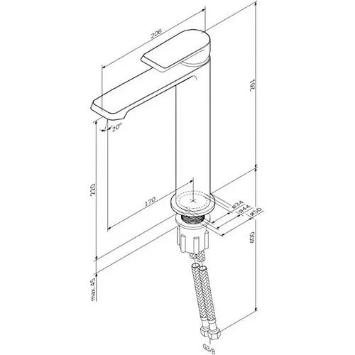 Змішувач для раковини AM PM Flash F9H92000 хром, фото 3