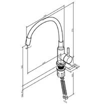 Смеситель для кухни AM PM X-Joy S F85B07602 EcoStart черный/хром, фото №3