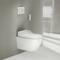 Унітаз-біде підвісний Geberit AquaClean Tuma Comfort 146.290.11.1 KeraTect білий глянець, фото №1