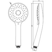 Ручной душ Villeroy & Boch TVS109003000K5/TVS109003UK0K5 3 режима струи, черный матовый, фото №3