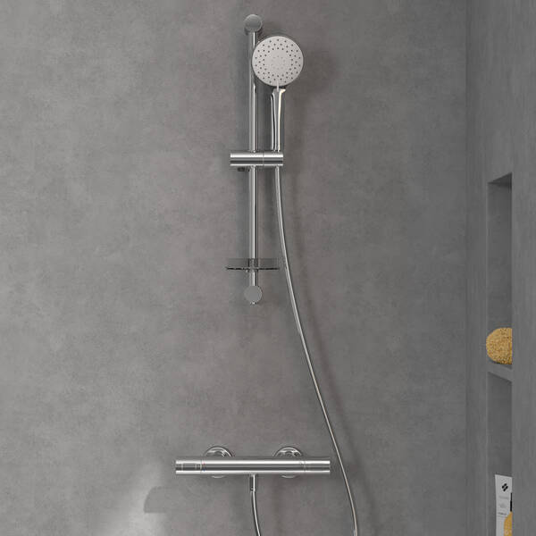 TVS10900400061/TVS109004UK061 Universal SHOWERS SHOWER SET Душовий комплект на штанзі, хром — фото 7