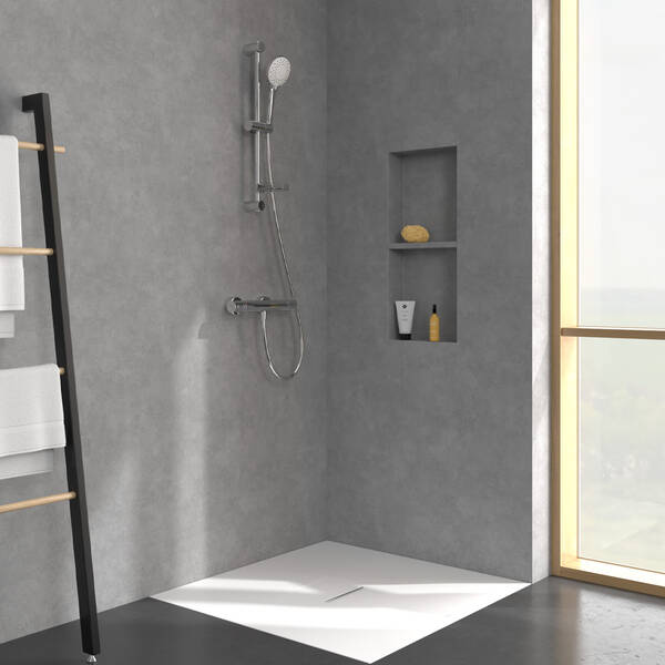 TVS10900400061/TVS109004UK061 Universal SHOWERS SHOWER SET Душовий комплект на штанзі, хром — фото 6