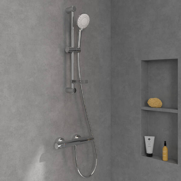 TVS10900400061/TVS109004UK061 Universal SHOWERS SHOWER SET Душовий комплект на штанзі, хром — фото 9