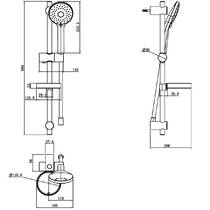 Душовий набір Villeroy & Boch TVS10900400061 / TVS109004UK061 3 режими струменю, хром, фото №3