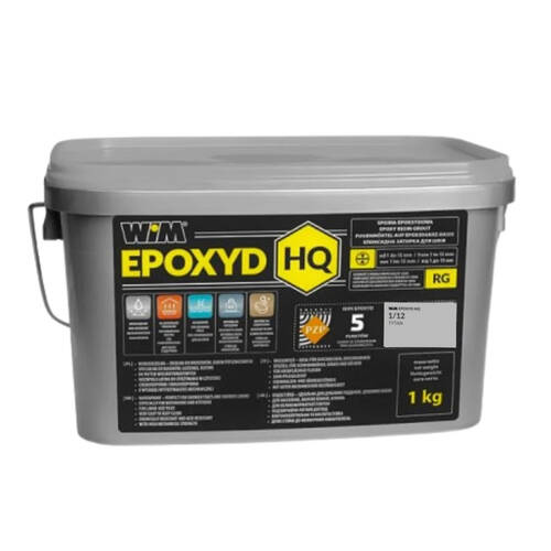 Заповнювач для швів WIM Epoxyd 1/12 епоксидний двокомпонентний титан 1кг, фото 2