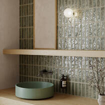 Керамограніт Ceramica Deseo Deco River Green 32x62.5 см, фото №1