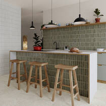 Керамограніт Ceramica Deseo Deco River Green 32x62.5 см, фото №3