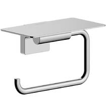 Тримач для туалетного паперу Hansgrohe AddStoris S 41789000 з полицею, хром, фото №2