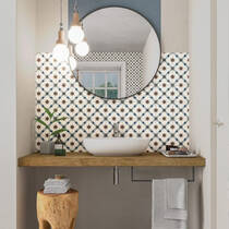 Керамограніт Ceramica Deseo Grace Blue 33x33 см, фото №4