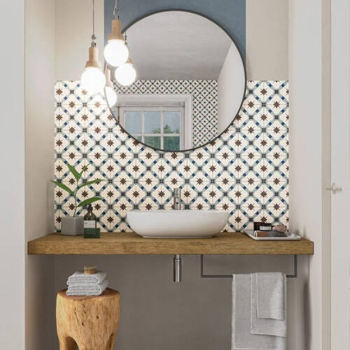 Керамограніт Ceramica Deseo Grace Blue 33x33 см, фото 4