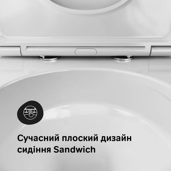 CFA1903SC Func підвісний унітаз  54 см Aquaspin з сидінням мікроліфт із технологією змиву AquaSpin — фото 8