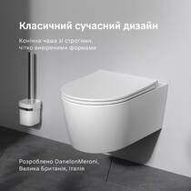 Унитаз подвесной AM.PM Func CFA1903SC с сиденьем микролифт с технологией смыва AquaSpin, фото №4