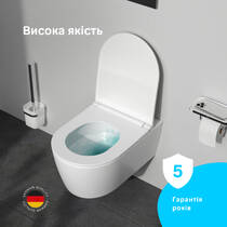 Унитаз подвесной AM.PM Func CFA1903SC с сиденьем микролифт с технологией смыва AquaSpin, фото №5