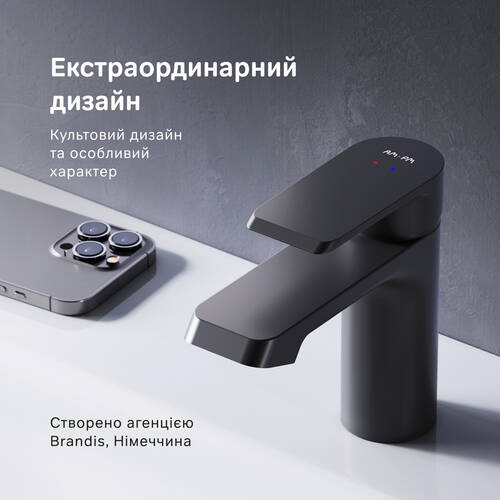 Змішувач для раковини AM.PM Flash F9H02122 чорний матовий, фото 9