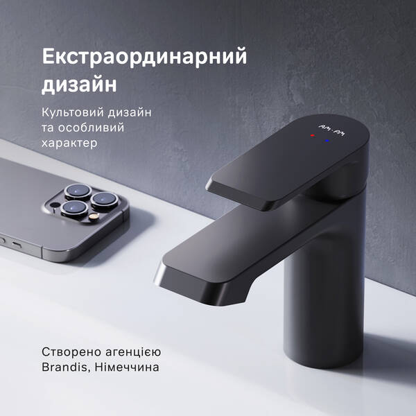 Змішувач для раковини AM.PM Flash F9H02122 чорний матовий, фото 9