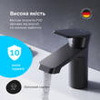 Змішувач для раковини AM.PM Flash F9H02122 чорний матовий, фото 10
