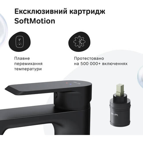 Змішувач для раковини AM.PM Flash F9H02122 чорний матовий, фото 11