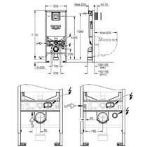Інсталяція для унітаза 3в1 Grohe Rapid SLX 39603000 1,13 м, хром, фото №3