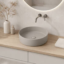 Раковина Creavit Loop Round LP145-00CG00E-0000 45 см колір Cool Grey, фото №1