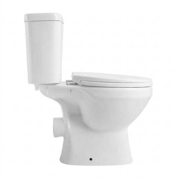 PS212C01VW Basic A Унітаз- компакт безобідковий Vortex Flush, з кришкою soft-close, білий ### — фото 4