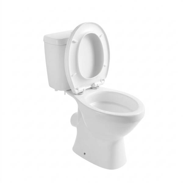PS212C01VW Basic A Унітаз- компакт безобідковий Vortex Flush, з кришкою soft-close, білий ### — фото 3