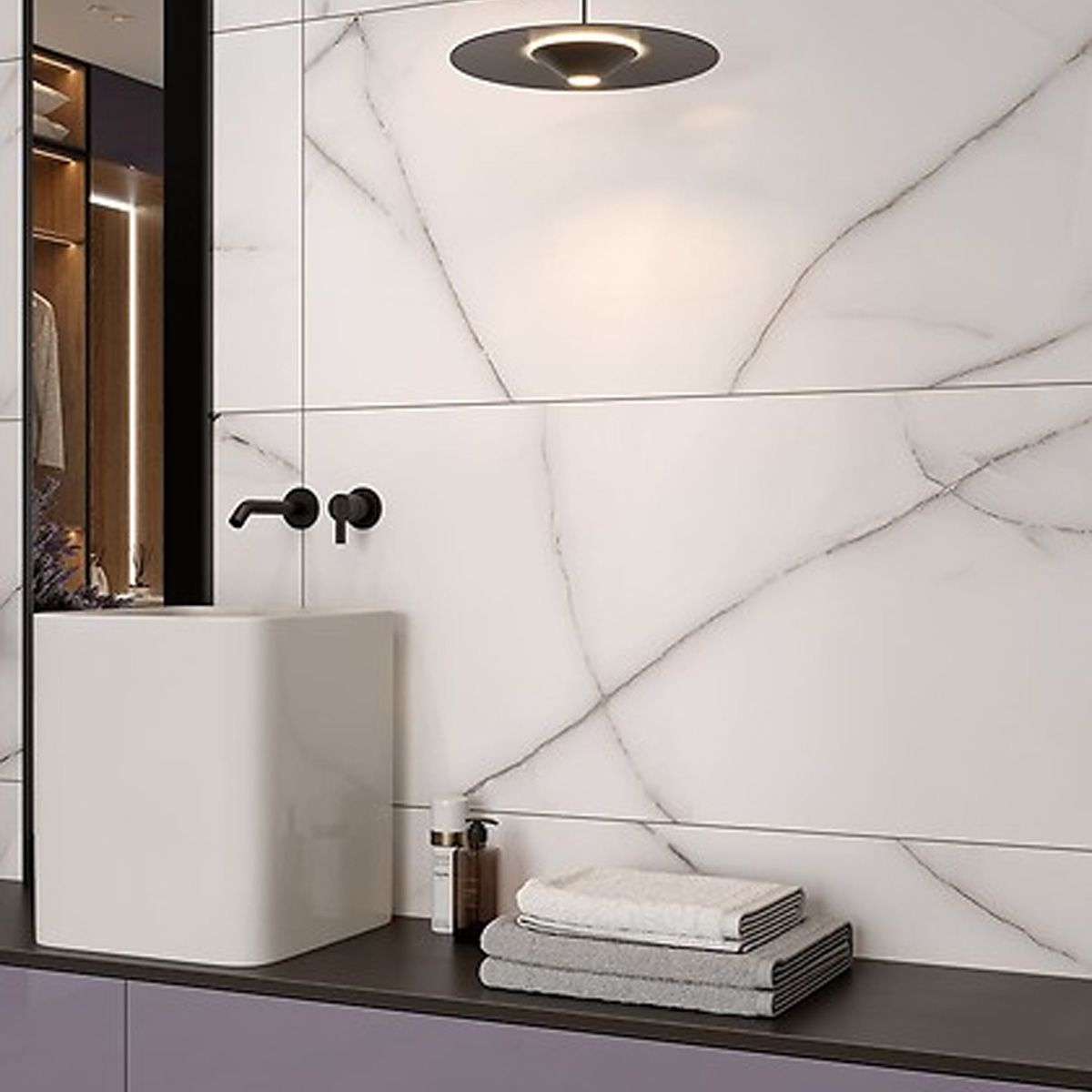 BELLARO WHITE SATIN RECT (1 сорт)