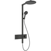 Душова система Hansgrohe Raindance Alive S 24596340 300 2jet EcoSmart з ShowerSelect Comfort чорний матовий хром, фото №2