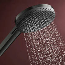 Душова система Hansgrohe Raindance Alive S 24596340 300 2jet EcoSmart з ShowerSelect Comfort чорний матовий хром, фото №4
