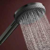 Душова система Hansgrohe Raindance Alive S 24596340 300 2jet EcoSmart з ShowerSelect Comfort чорний матовий хром, фото №6