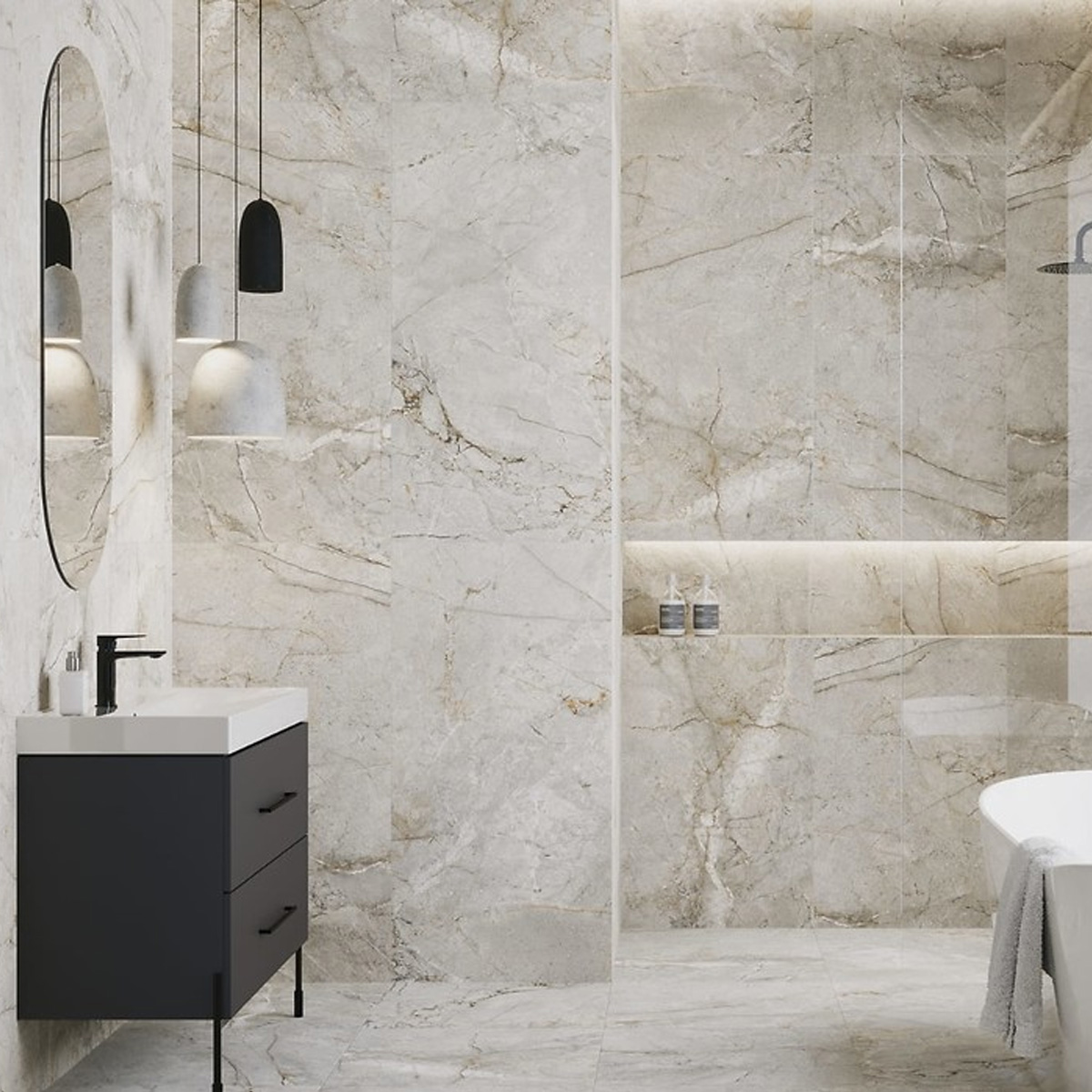 SINKLER LIGHT GREY MATT RECT (1 сорт)