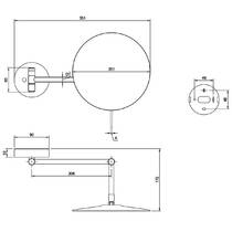 Косметическое зеркало Villeroy & Boch Elements - Tender TVA15101700061 регулируемое, хром, фото №3