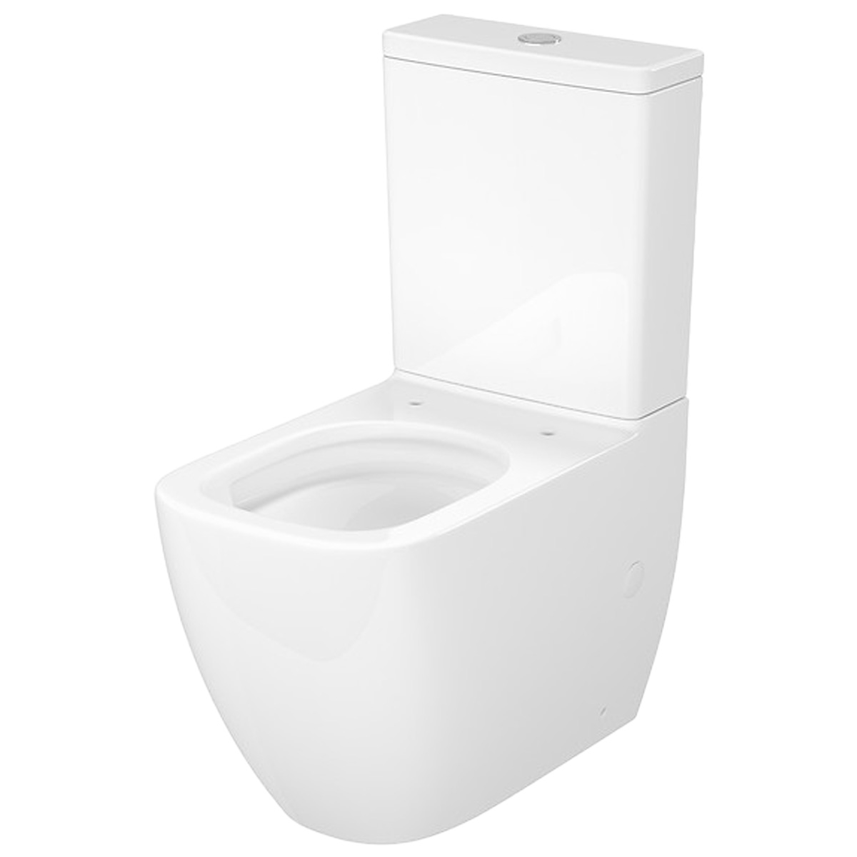 K681-063 Компакт 930 Remo Pro Square Tornado 011, приставний до стіни, безобідковий CleanOn, сидіння SLIM Duroplast із Softclose і ф-ією швидкого зняття, колір білий глянець (1 сорт)