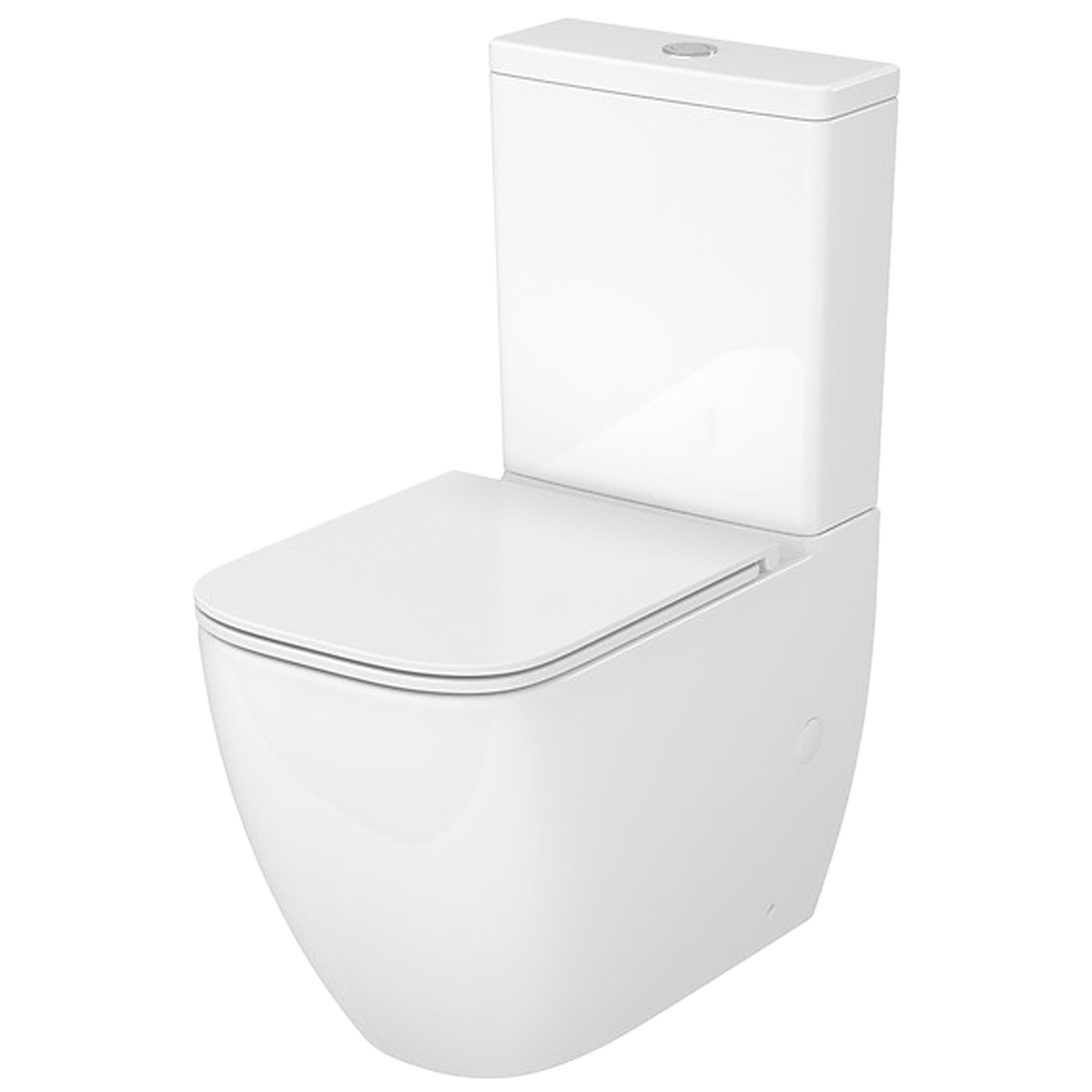 K681-063 Компакт 930 Remo Pro Square Tornado 011, приставний до стіни, безобідковий CleanOn, сидіння SLIM Duroplast із Softclose і ф-ією швидкого зняття, колір білий глянець (1 сорт)