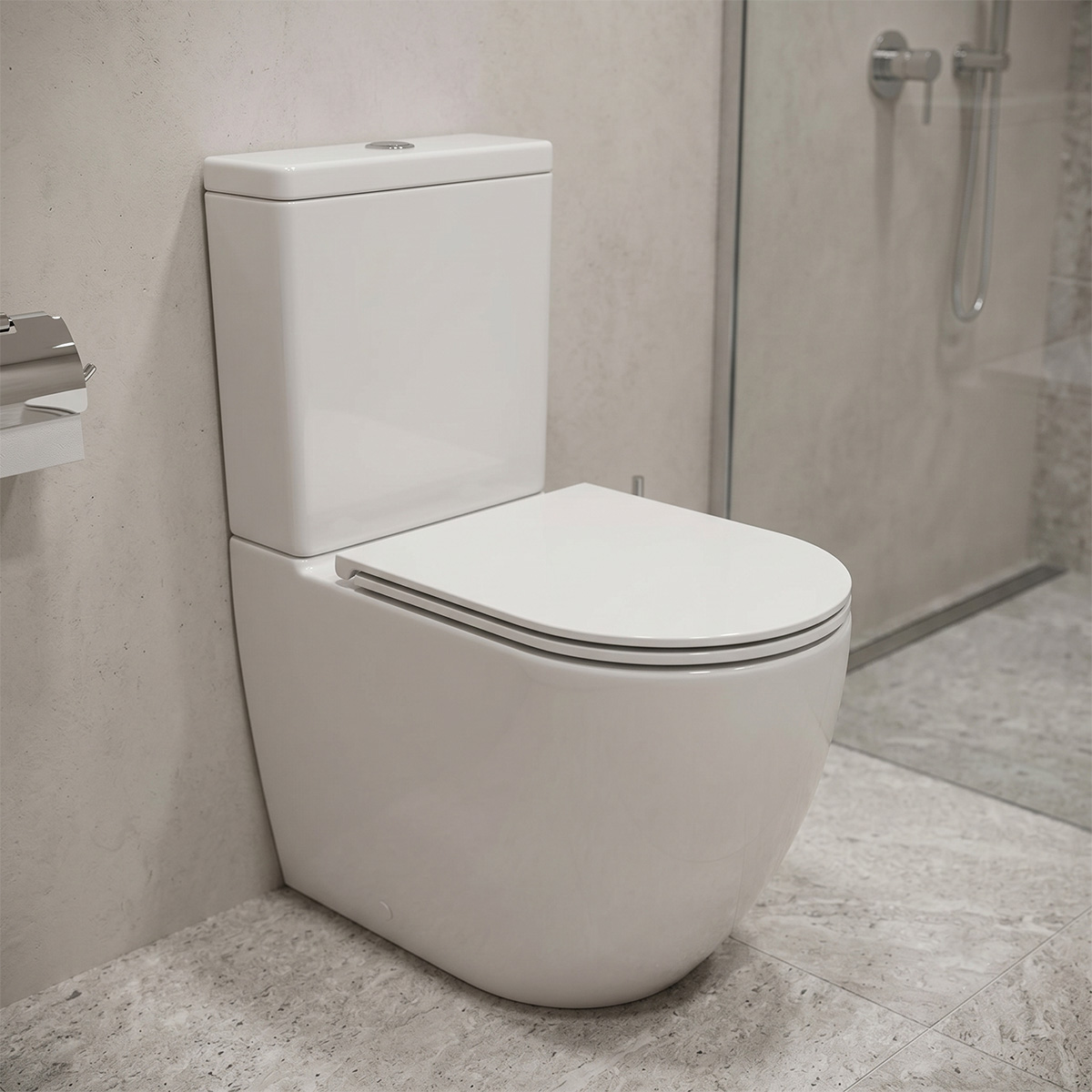 K3030-001 Компакт 931 Remo Pro Oval Tornado 011 сидіння SLIM Duroplast із Softclose і ф-ією швидкого зняття, колір білий глянець (1 сорт)
