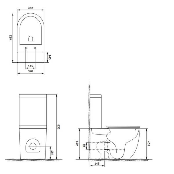 K3030-001 Компакт 931 Remo Pro Oval Tornado 011 сидіння SLIM Duroplast із Softclose і ф-ією швидкого зняття, колір білий глянець — фото 6