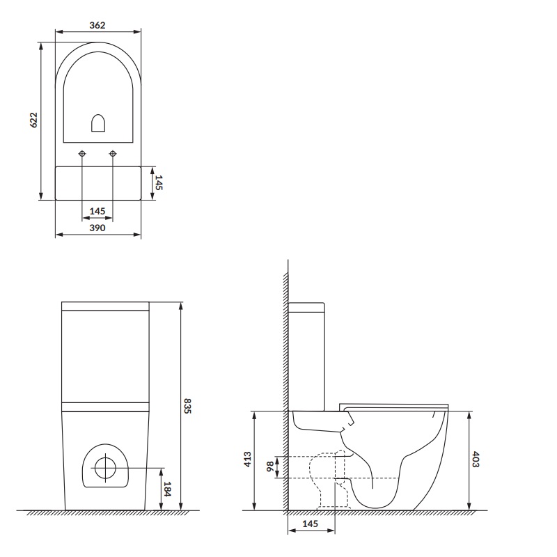 K3030-001 Компакт 931 Remo Pro Oval Tornado 011 сидіння SLIM Duroplast із Softclose і ф-ією швидкого зняття, колір білий глянець (1 сорт)