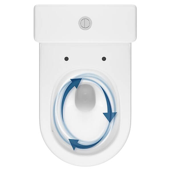K3030-001 Компакт 931 Remo Pro Oval Tornado 011 сидіння SLIM Duroplast із Softclose і ф-ією швидкого зняття, колір білий глянець — фото 5