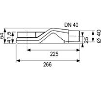 Сифон плоский DN 40 TECEdrainline TECE 650004, фото №2