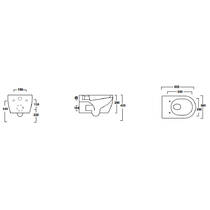 Унітаз підвісний Olympia Tornado TOR1202V01 з кришкою Soft Close C9TOR01 білий, фото №3