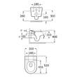 Унітаз підвісний Primera А0755 Vortex з кришкою soft-close UF, білий, фото 3