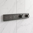 Смеситель скрытого монтажа для душа Hansgrohe RainSelect 15381340 с термостатом с 3 функциями, матовый черный хром, фото 1