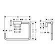 Держатель для полотенец Hansgrohe AddStoris S 41784000 хром, фото 3