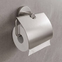 Тримач туалетного паперу з кришкою Devit Flow DFL40000618BN, Brushed Nickel PVD, фото №1