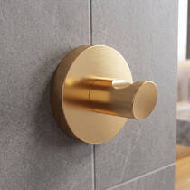 Гачок одинарний Devit Flow DFL21010202BG, колір Brushed Gold PVD, фото №1